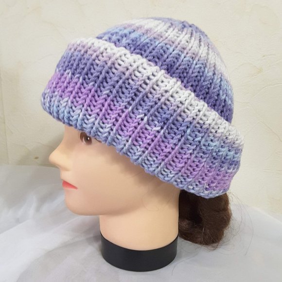 Handknit balaclava multicolored - Picture 4 of 5